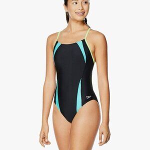 Speedo Women's Swimsuit One Piece Prolt Flipback Printed Size: 12/38